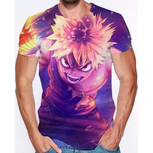2020 Anime My Hero Academia 3D Printed T Shirt Male Short Sleeve Tshirt Summer Boys Girls Kids Tops Tees Cool Female Clothes