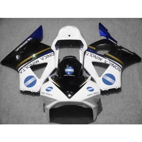 Km Custom Motorcycle fairing kit for CBR 900RR 02 03 CBR954 RR 2002 2003 CBR 954RR White blue black aftermarket fairings
