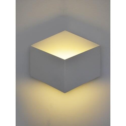 Creative Modern Minimalist Aisle Staircase Foldable Cube Wall Lamp Indoor Lighting Led Lamp Corridor Guest Room Bedroom Lamp