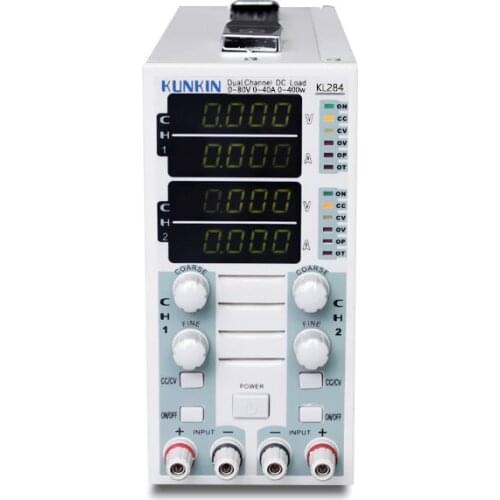KUNKIN KL284A replace KL284 Double channel DC Electronic load meter LED driver Power meter