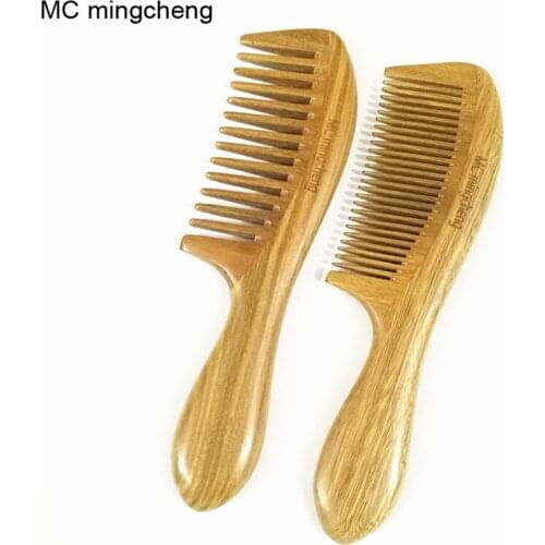 MC Brand Sandalwood Big Comb Handle Wooden Tangle Hair Brush Hair Salon Brushes Szczotka For Hair Hairdresser Professional Comb