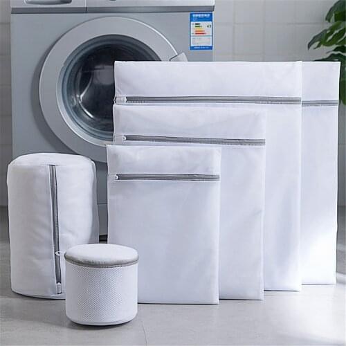 Zipper Laundry Bag Mesh Clothing Underwear Organizer Washing Bag Useful Mesh Net Bra Aid Lingerie Protection Wash Bag