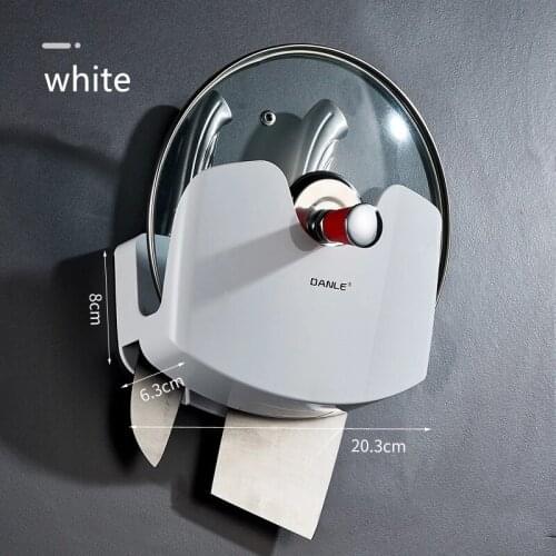 Multifunction Lid Rack Holder Wall Mounted Pan Pot Pan Holder Kitchen Knife Shelf Lid Pot Stand Plate Holder Organizer