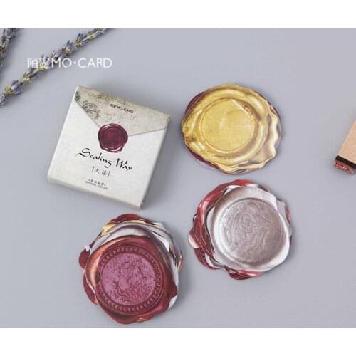 XINAHER 45 Pcs/box Vintage sealing wax paper sticker decoration stickers DIY for craft diary scrapbooking planner label sticker