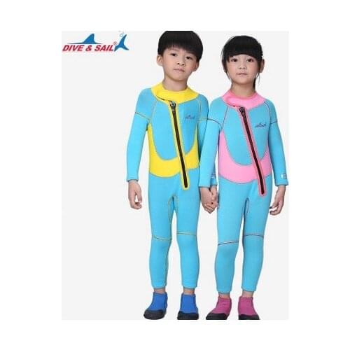 2.5MM Neoprene Surf Surfing Wetsuit Kids Keep Warm Jellyfish Snorkeling Diving Suit Boys Neoprene Keep Warm Long-SleevedBodySuit
