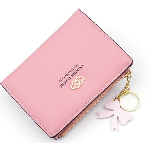 New Pu Leather Women Wallets Female Short Design Zipper Hasp Purse Small Portable Money Bag Slim Coin Card Holders Dropshipping