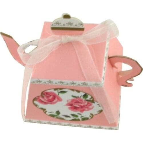 Festival supplies candy box bag chocolate paper gift package for Birthday Wedding Party favor Decor DIY vintage pot shaped Wh