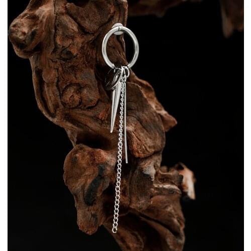 Stainless Steel Cross Drop Statement Earrings for Women Men New Fashion Vintage Chain 2021Unusual Earings Party Punk Jewelry