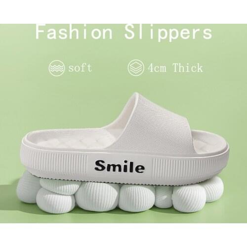 Fashion Women Thick Sole Soft EVA Indoor Slide Sandals Men Bathroom Anti-slip Slippers Summer Casual Beach Flip Flops Home Shoes