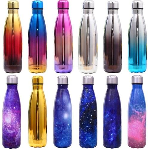 Stainless Steel Sports Water Bottle Double Vacuum Insulated Thermal Gym Bottle Chilly Flask Warm Cup Outdoor Travel Portable Mug