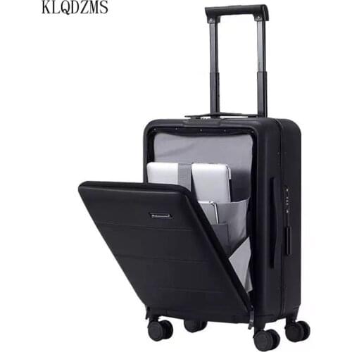 KLQDZMS Mens Trolley Luggage Bag With Laptop Bag 20’’22’’24’’26 Inch Cabin Rolling Luggage Business Travel Suitcases