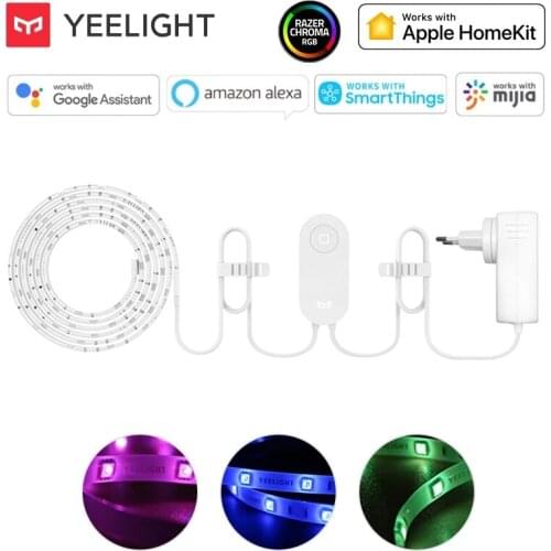 Yeelight RGB Lightstrip 1S 2 Meter RGB LED Strip 110V 220V Wifi Smart Control Work With Google Assistant Homekit