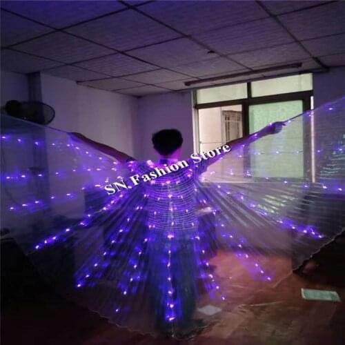 L100 Led dance costumes with light luminous glowing led cloak Light Up stage show clothes singer dj wears led costumes party