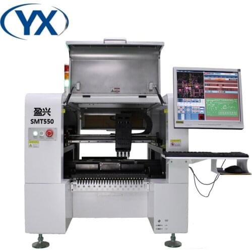 Factory Promotion PCB Assembly Machine 4 Heads Pick and Place With Screw Guider Placement Equipment Vision SMD Components
