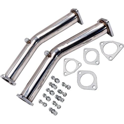 2.5" inch Test Straight Exhaust Pipes Decat Downpipe for Nissan 350Z for Infiniti G35 FX35 2003 2004 2005 2006 3.5L Engine