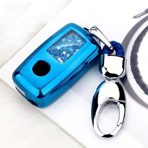 For VW Volkwagen Polo Bora Tiguan Passat Golf 6 Lavida Scirocco Quicksand TPU Protection Car Key Case Shell Cover Accessories