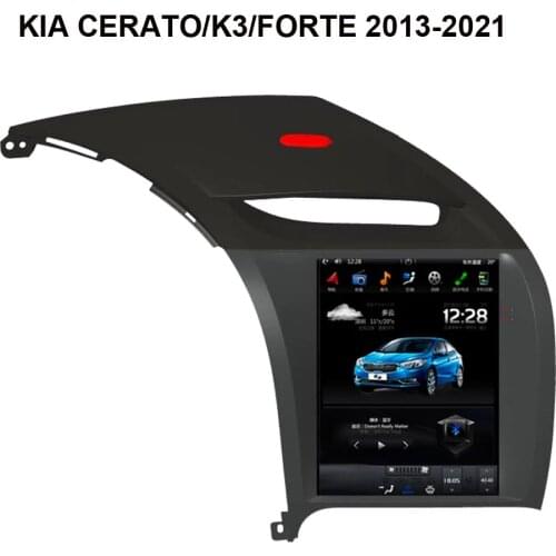 10.4" touch screen android 7.12 car dvd gps player for KIA CERATO K3 FORTE 2013 2014 2015 tesla style car audio headunit wifi