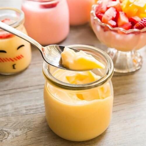 10pcs Transparent Glass Bottles With Lid For Juice Milk Pudding Kitchen Storage Jar Bottle Pudding Cups