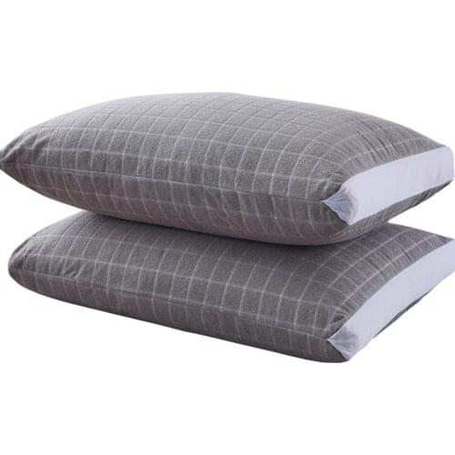 2pcs Anti-Mite Pillow Cover Waterproof Pure Cotton Single Pillow Case Cotton Protection Pillowcase