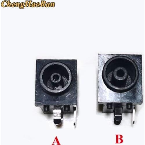 ChengHaoRan 1pcs PCB Mount 6.0*4.5 MM Female DC Power Jack Plug Socket Connector Black / Yellow 6.0mm x 4.5mm