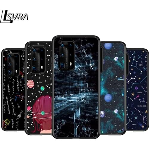 Black Cover Dream In Planet for Huawei P40 P30 P20 P10 P9 P8 Pro Lite 4G 5G 2019 2017 Plus Mini Phone Case