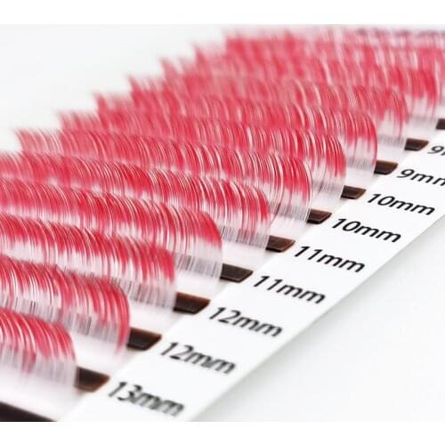 Mix length C/D 0.10 colored false lashes blue+green+purple+pink eyelash colored lashes Faux eyelash extension ombre faux cilios
