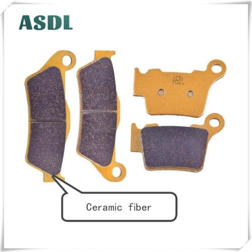 Front Rear Brake Disc Pads Kit Ceramic For XC300 2010-2014 XC-W300 2006-2017 EXC250 06-18 EXC-F250 06-18 EXC-G250 09-18