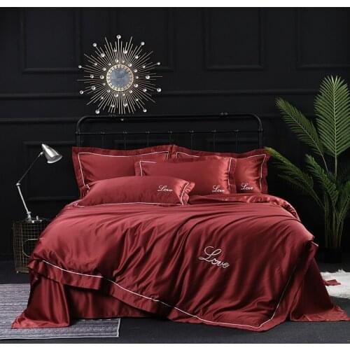 Washed Ice Silk bedding set Cool Feeling Naked Sleeping Air Conditioner Simplicity Quilt Cover Twin Queen King Size Bedding