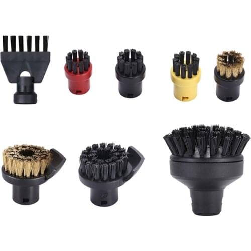 Round Brush Sprinkler Nozzle Head for Karcher SC1 SC2 SC3 SC4 Large Round Flat Brush Cleaning Brush for Sweeper