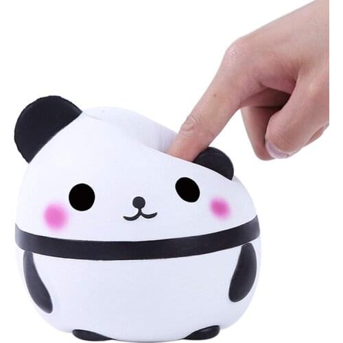 Jumbo Squishies Panda Squishy Toys Kawaii Cute Panda Squishy Slow Rising Cream Scented Squishies Stress Reliever Toys for Boys