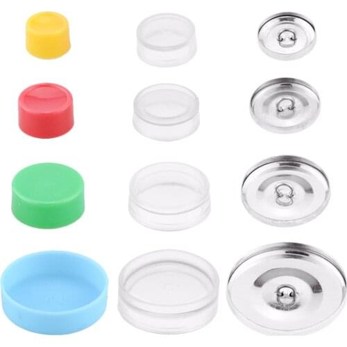 10 Pcs/ Pack 20/25/30/40mm Creative Cloth Bag Cover Buttons Kit DIY Bag Cloth Buckle Set Round Button Base DIY Handmade Crafts