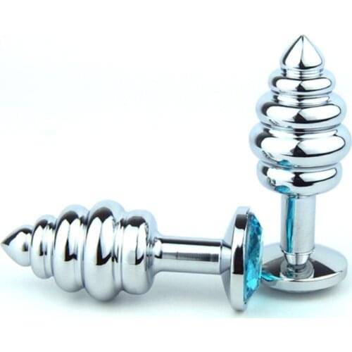 New Screw Metal anal Plug butt plug anal sex toy Drop shipping