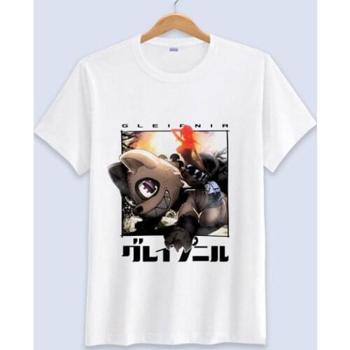 New Anime GLEIPNIR cosplay T-shirt men T shirt Short Sleeve Tops Tee