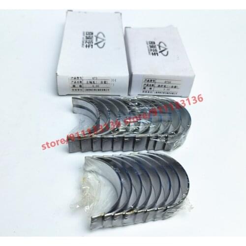 Engine Crankshaft Bearing &Connecting Rod Bearing For Chery A1 Kimo A113 Face QQ6 Jaggi X1 indiS Beat 1.3L 473 Engine