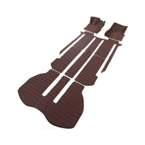 Custom full set car floor mats + trunk mat for Right hand drive Toyota Alphard 7 8 seats 2021-2002 durable waterproof carpets
