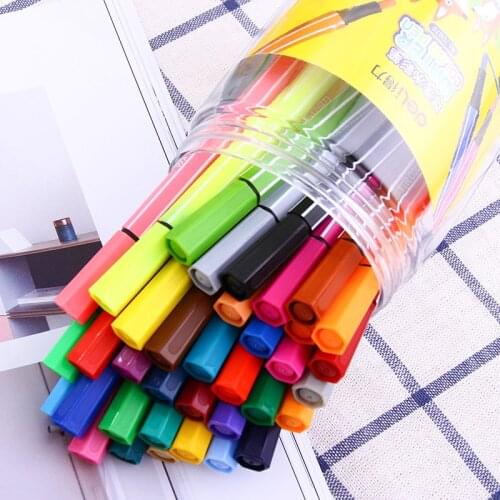 12/18/24/36 Colors Water Color Pens Kids Drawing Art Class Graffiti Water Washable Painting Supplies Portable