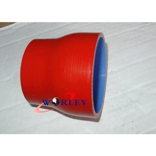 Silicone Straight Reducer Hose Pipe 76mm to 102mm / 3" - 4"inch Coupler tube RED