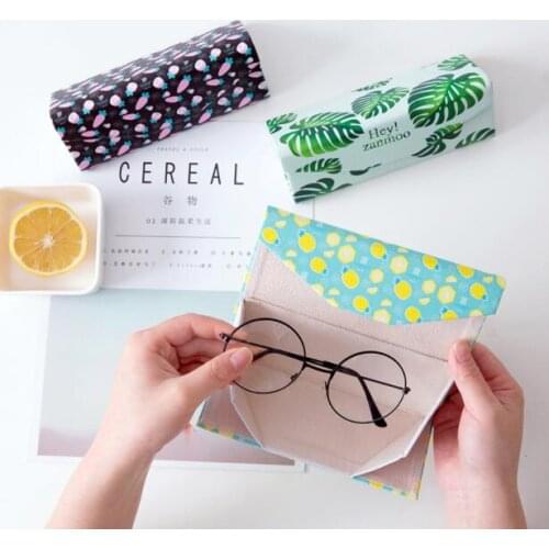 Foldable Glasses Case Portable Sunglasses Organizer Small Fresh Glasses Storage Box