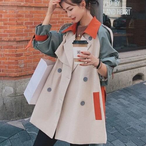 Sutimine Women's Double Breasted Trench Coats