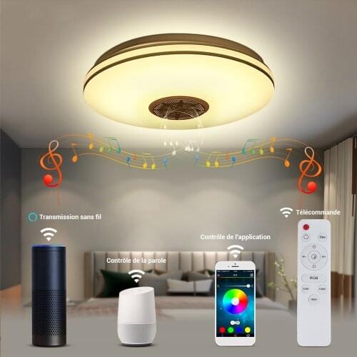 Smart Ceiling Light Led Ceiling Lamp Remote Control WIFI Bluetooth Control Smart LED Color IP60 Dustproof Smart Ceiling Lamp