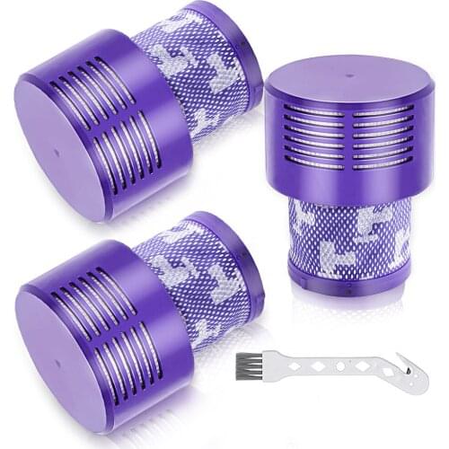 1/2/3/4 Pack Vacuum Replacement Filter + Brush For Dyson V10 Series Dyson V10 Absolute Animal Motorhead SV12 For Dyson V11 SV14