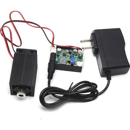 High power 850nm 1W 1000mw IR Infrared Diode Laser Adjusted Dot Module 3350mm 12V w/ Fan Cooling TTL Modulation w Adapter