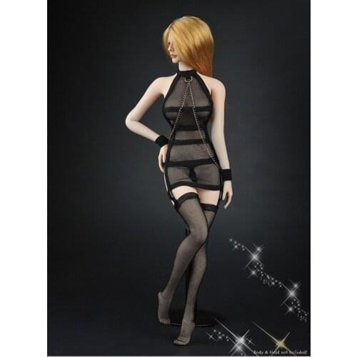 ZY5017 1/6 Scale Female Sexy Mesh See-through Underwear with Stockings Fit 12'' Seamless Body New In Stock