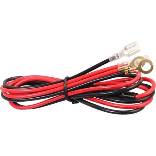 1 Meter 12V 10A Motorcycle Car Cigarette Lighter Cable Eyelet Ring Terminal