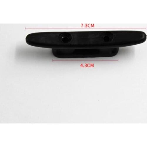 2pcs 3'' Black Nylon Closed Base Marine Boat & Dock 3 Inch Cleat