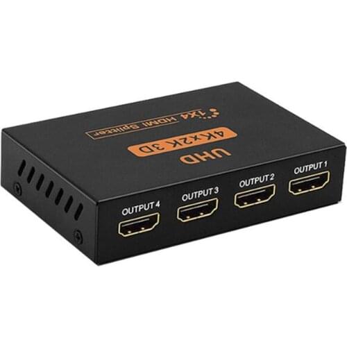 4K 1x2 HDMI-compatible Switch 1x4 Splitter HDMI-compatible Port Auto Switcher Support 3D Full HD1080P for pc HDTV DVD