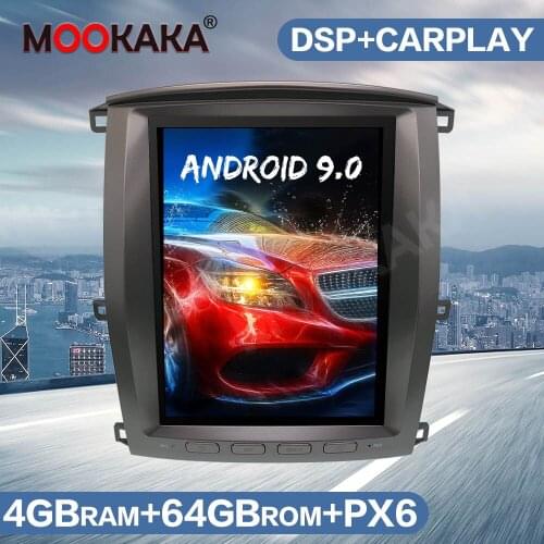 Tesla Style Android 9 Car Radio GPS Navigation For Lexus LX470 / TOYOTA Land Cruiser LC100 2002-2007 Audio Auto Stereo Head Unit