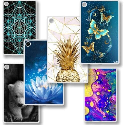 Cover For Lenovo Tab M 10 M10 FHD Plus Case Painted Soft TPU For Lenovo Tab M10 Plus TB-X606 TB-X605 TB-X505 TB-X605L TB-X505F