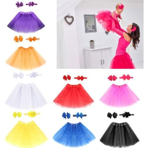 Hot Newborn Tutu Dress Baby Girls Tutu Skirt & Headband Hair Clip Photoshoot Prop Chiffon Flower Outfit Set Kids Dresses Decor