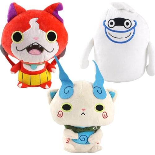 22-30cm Big Size Yo-kai Yokai Watch Plush Toys Soft Stuffed Watch Jibanyan Komasa Whisper Dolls Birthday gifts for kids